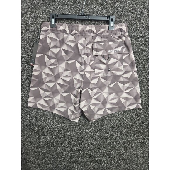 Spyder Swim Men's Swim Trunks Camouflage Large Mesh Lining Pockets Beech  NWT - Picture 7 of 7